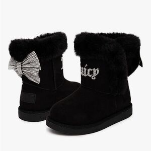 Juicy Couture Black Boots Krazey 2 size 9 toddler NWT